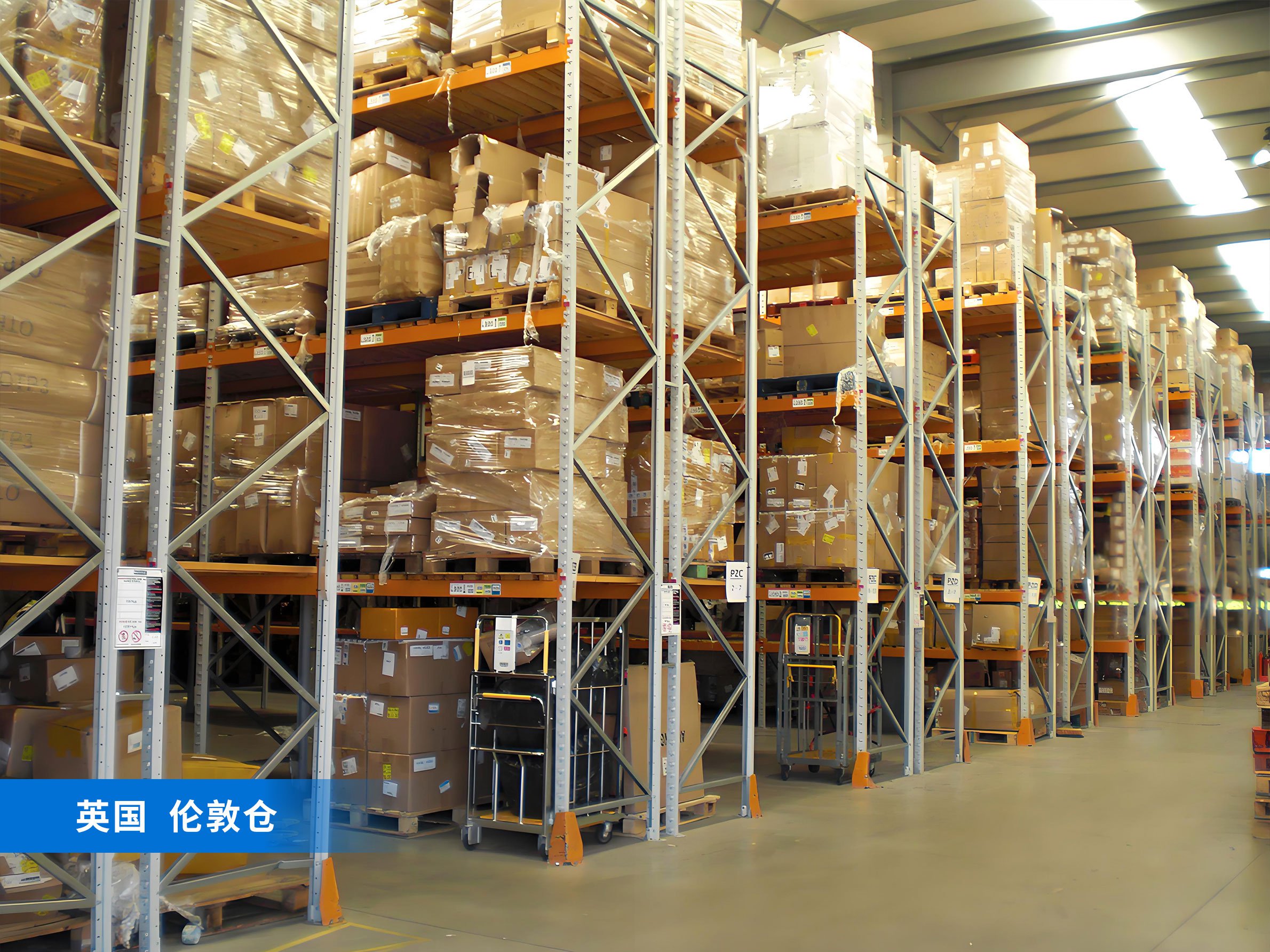 出口易英國倫敦倉內景圖
